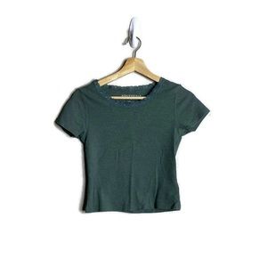 Aeropostale Short Sleeve Crop Top MEDIUM